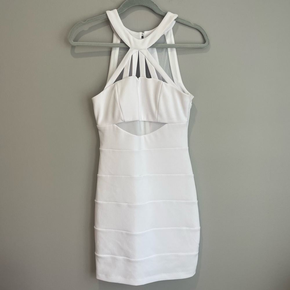 Emerald Sundae White Bodycon Dress